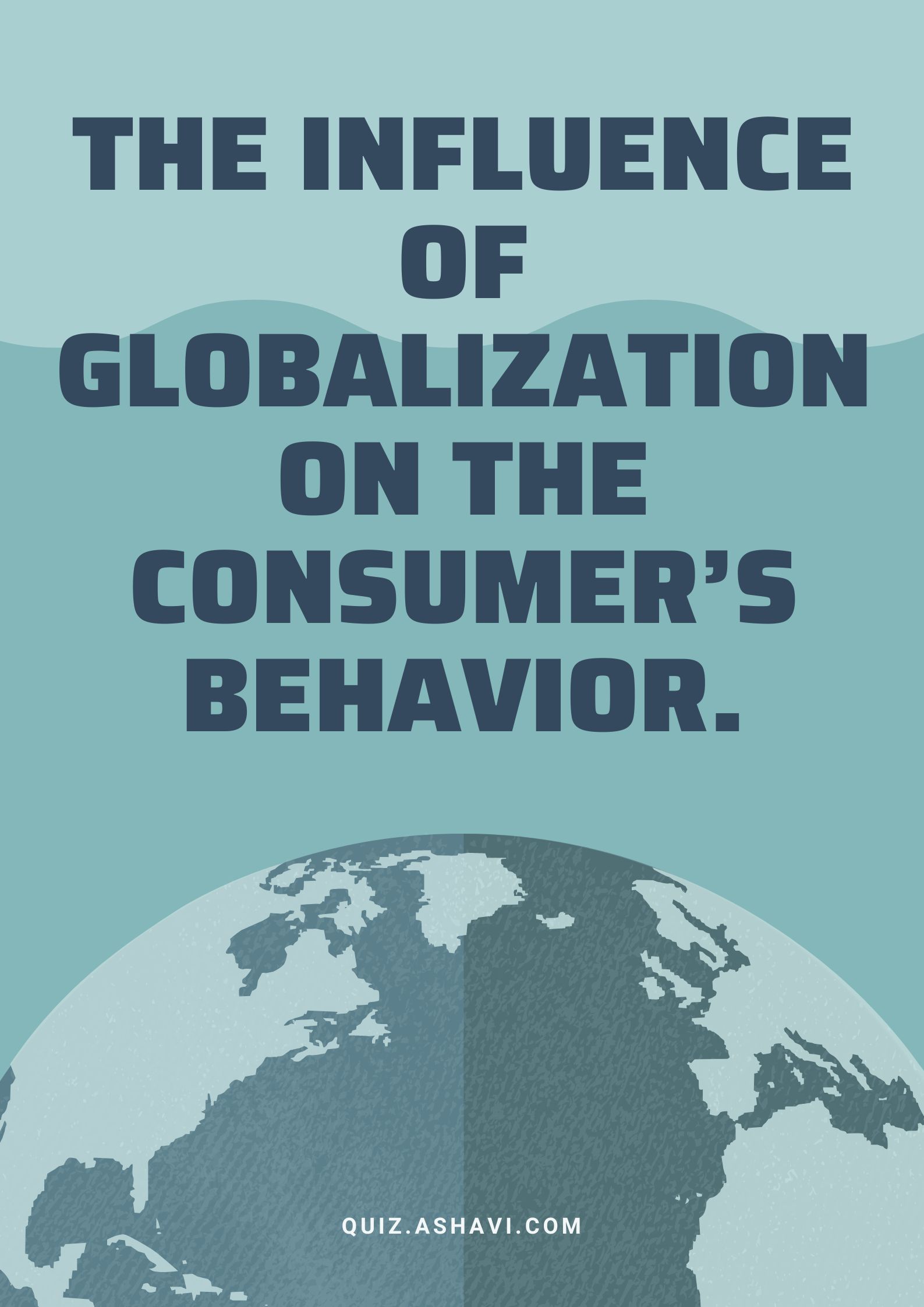 The influence of globalization on the consumer’s behavior.